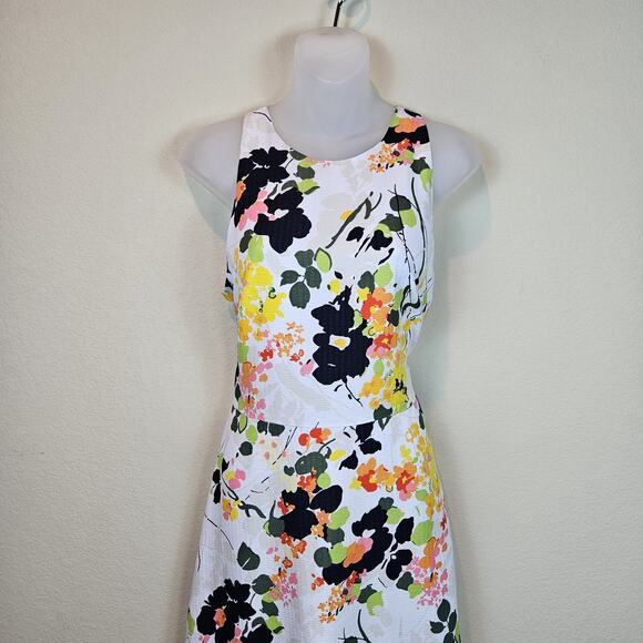 Banana Republic Floral Maxi Dress Sleeveless Silky Garden Party Long Art Size 6 - Picture 2 of 16